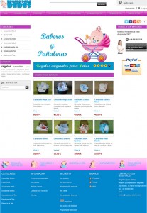 Tienda en prestashop de regalos para bebes